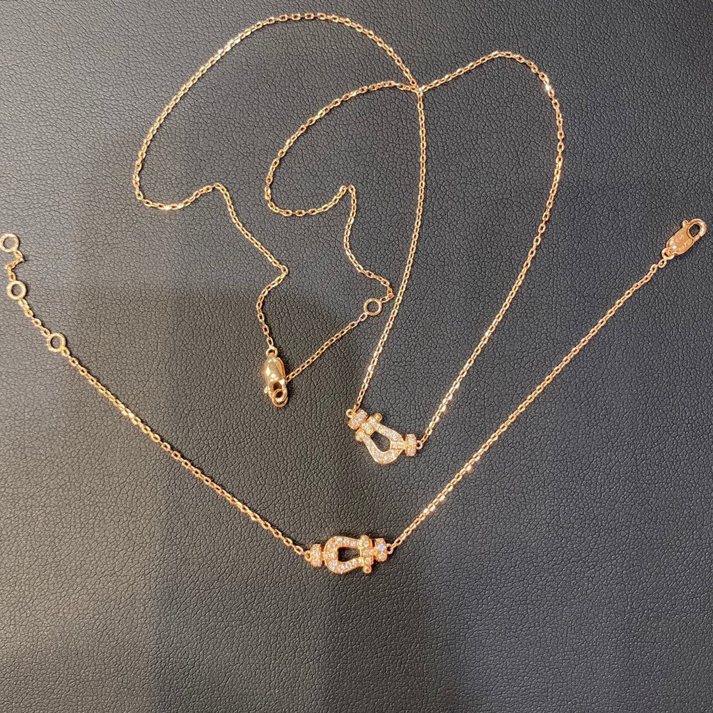 [BIJOUX]FORCE 10 DIAMOND PINK GOLD NECKLACE MINI MODEL