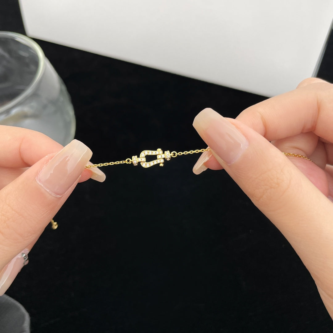 [BIJOUX]FORCE 10 FULL DIAMOND BUCKLE CHAIN LINK MINI MODEL