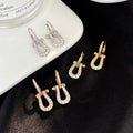 [BIJOUX]BOUCLES D'OREILLES PENDANTES FORCE 10 FULL DIAMOND MOYEN MODELE