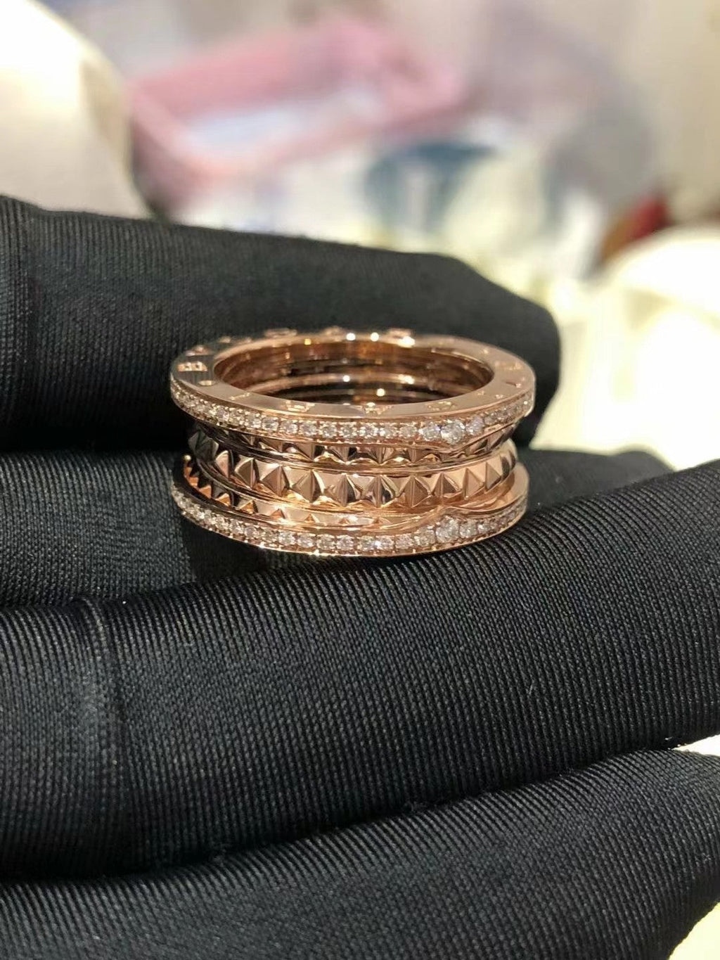 [BIJOUX]ZERO 1 ROCK DIAMOND PINK GOLD