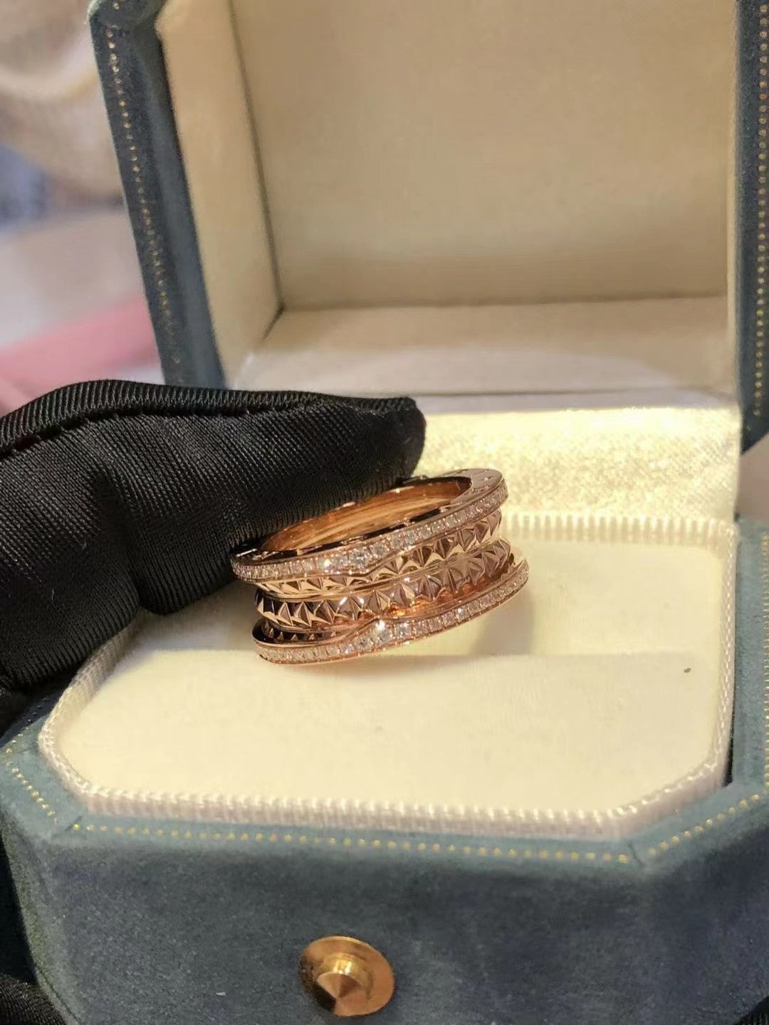 [BIJOUX]ZERO 1 ROCK DIAMOND PINK GOLD