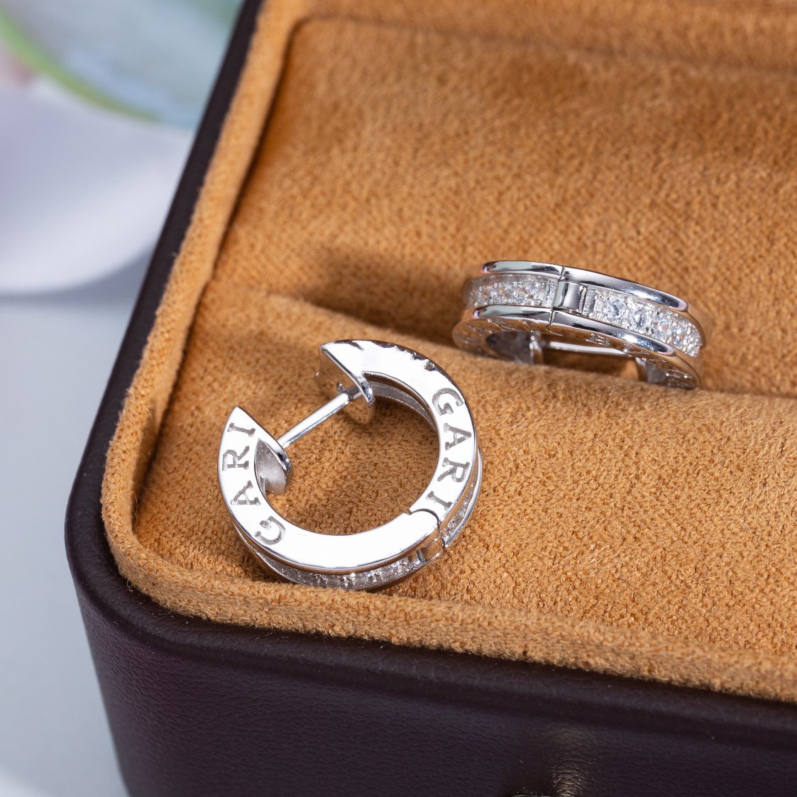 [BIJOUX]ZERO 1 MINI SILVER DIAMOND EARRINGS