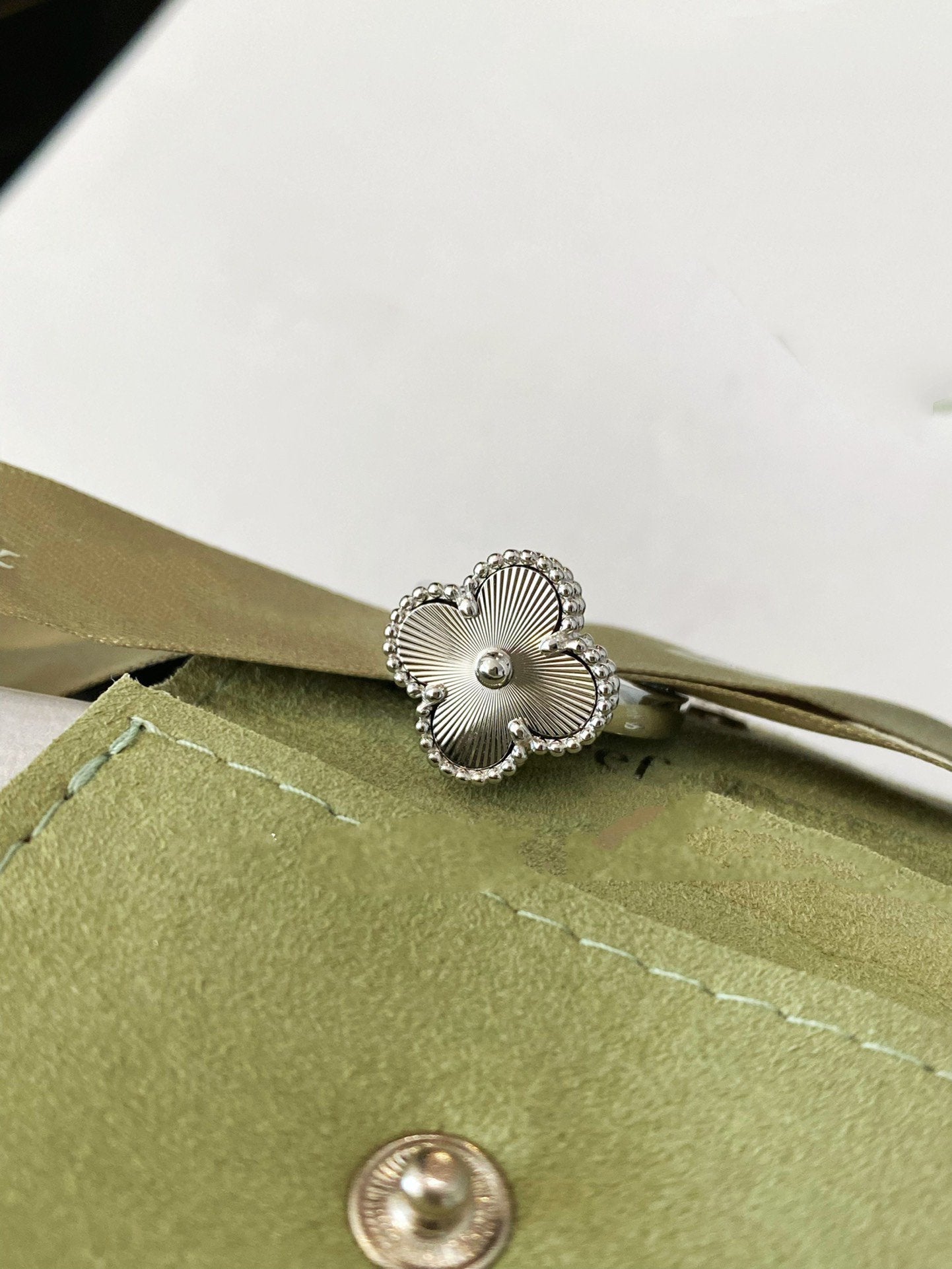 [BIJOUX]CLOVER SILVER RING