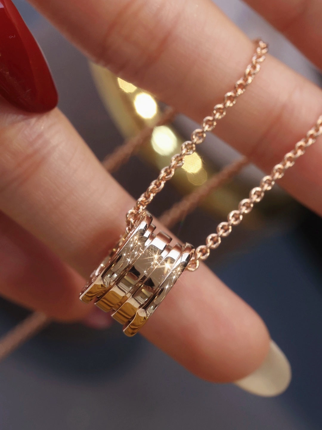 [BIJOUX]ZERO 1 PINK GOLD NECKLACE