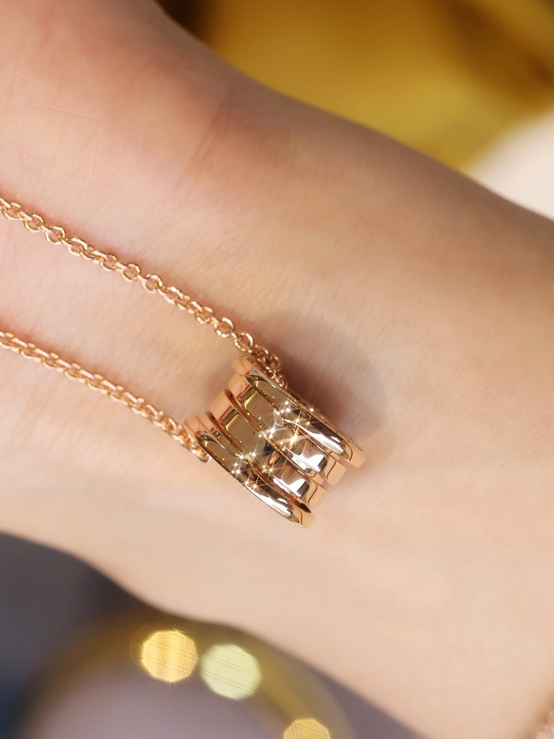 [BIJOUX]ZERO 1 PINK GOLD NECKLACE