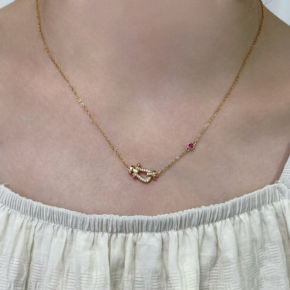 [BIJOUX]FORCE 10 DIAMOND PINK GOLD NECKLACE