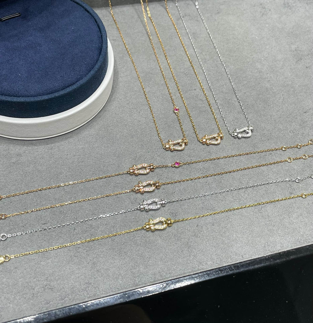[BIJOUX]FORCE 10 DIAMOND PINK GOLD NECKLACE