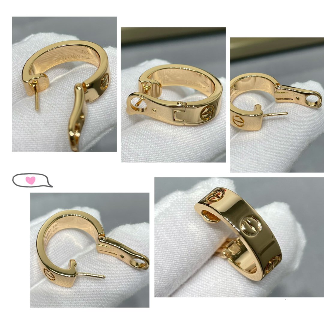 [BIJOUX]Boucles d'oreilles LOVE 5,5 mm