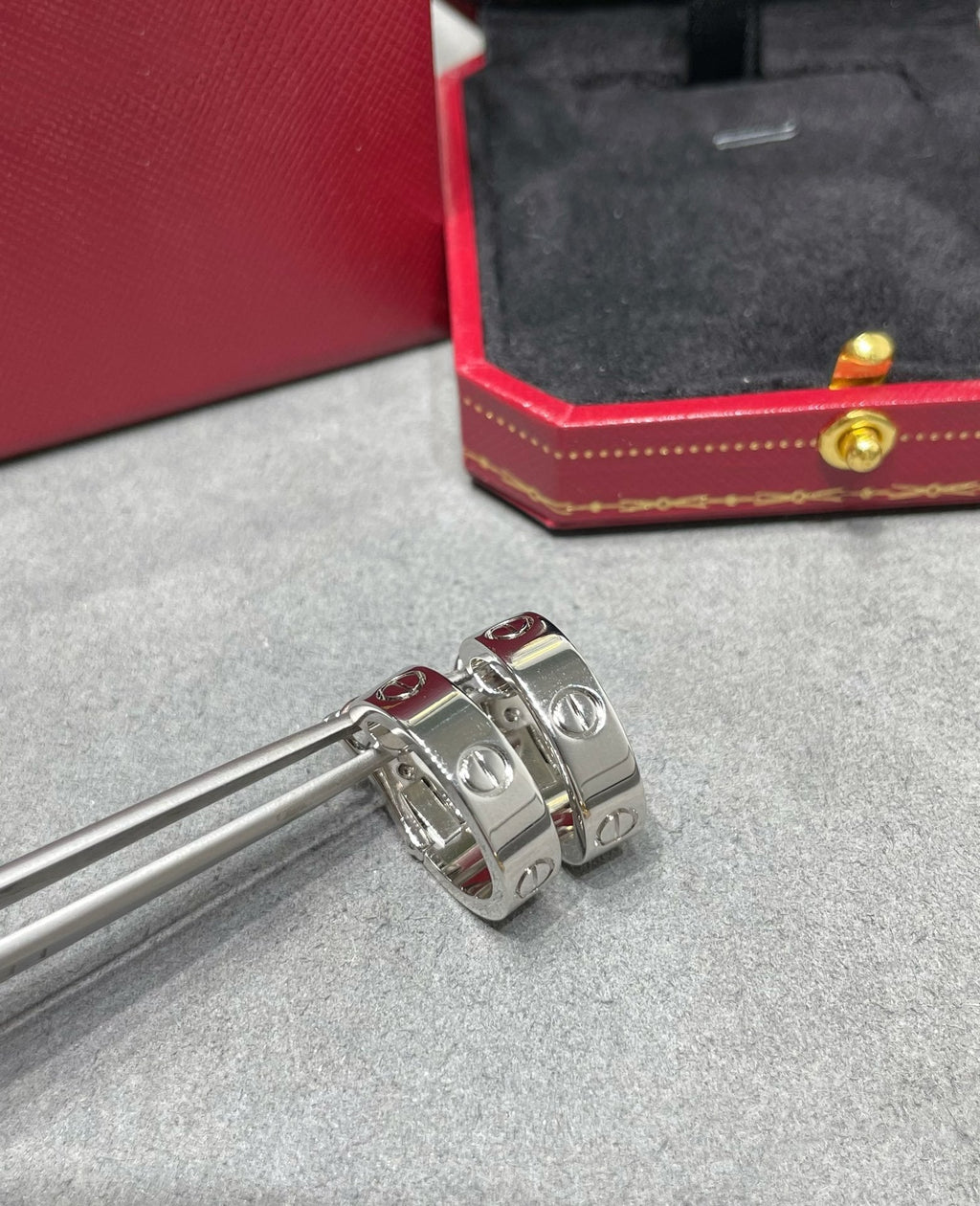 [BIJOUX]Boucles d'oreilles LOVE 5,5 mm