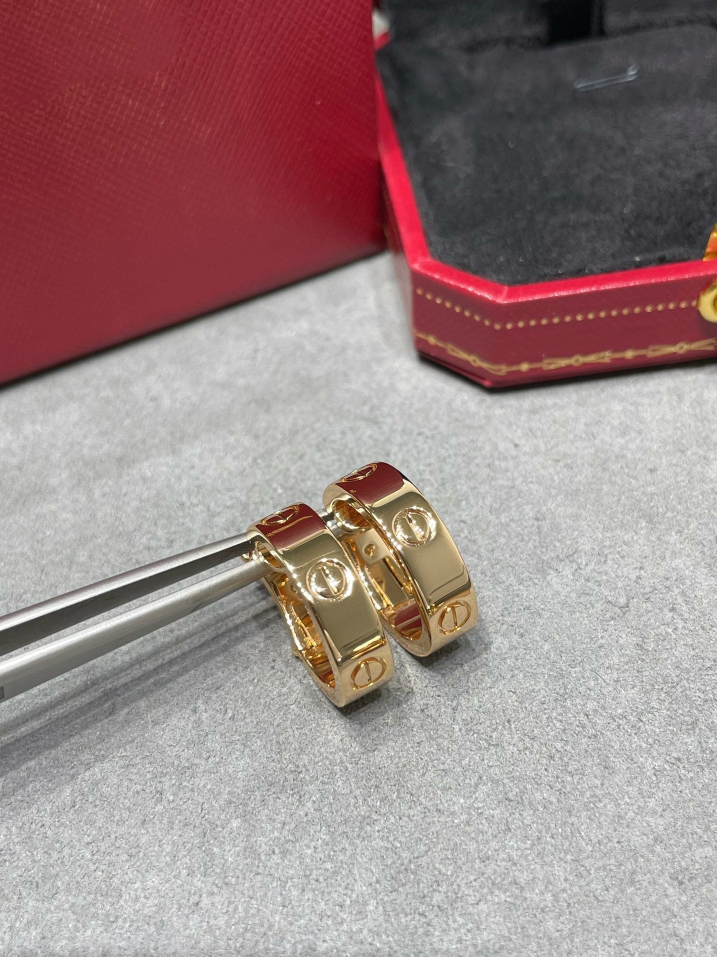 [BIJOUX]Boucles d'oreilles LOVE 5,5 mm