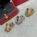[BIJOUX]LOVE 5.5MM DIAMOND PAVED EARRINGS