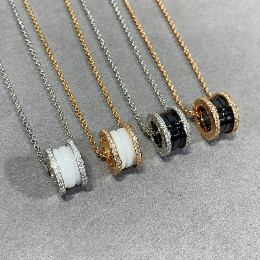 [BIJOUX]ZERO 1 DIAMOND CERAMIC NECKLACE