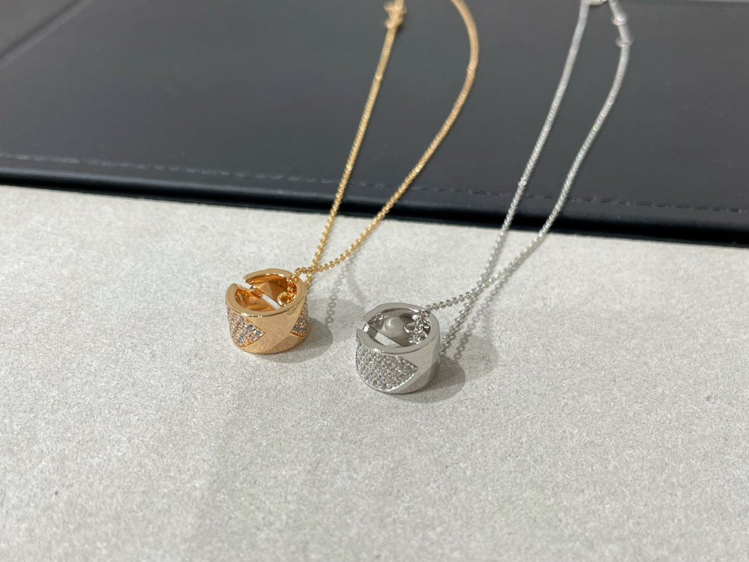 [BIJOUX]COLLIER PAVÉ DE DIAMANTS LIENS EVIDENCE