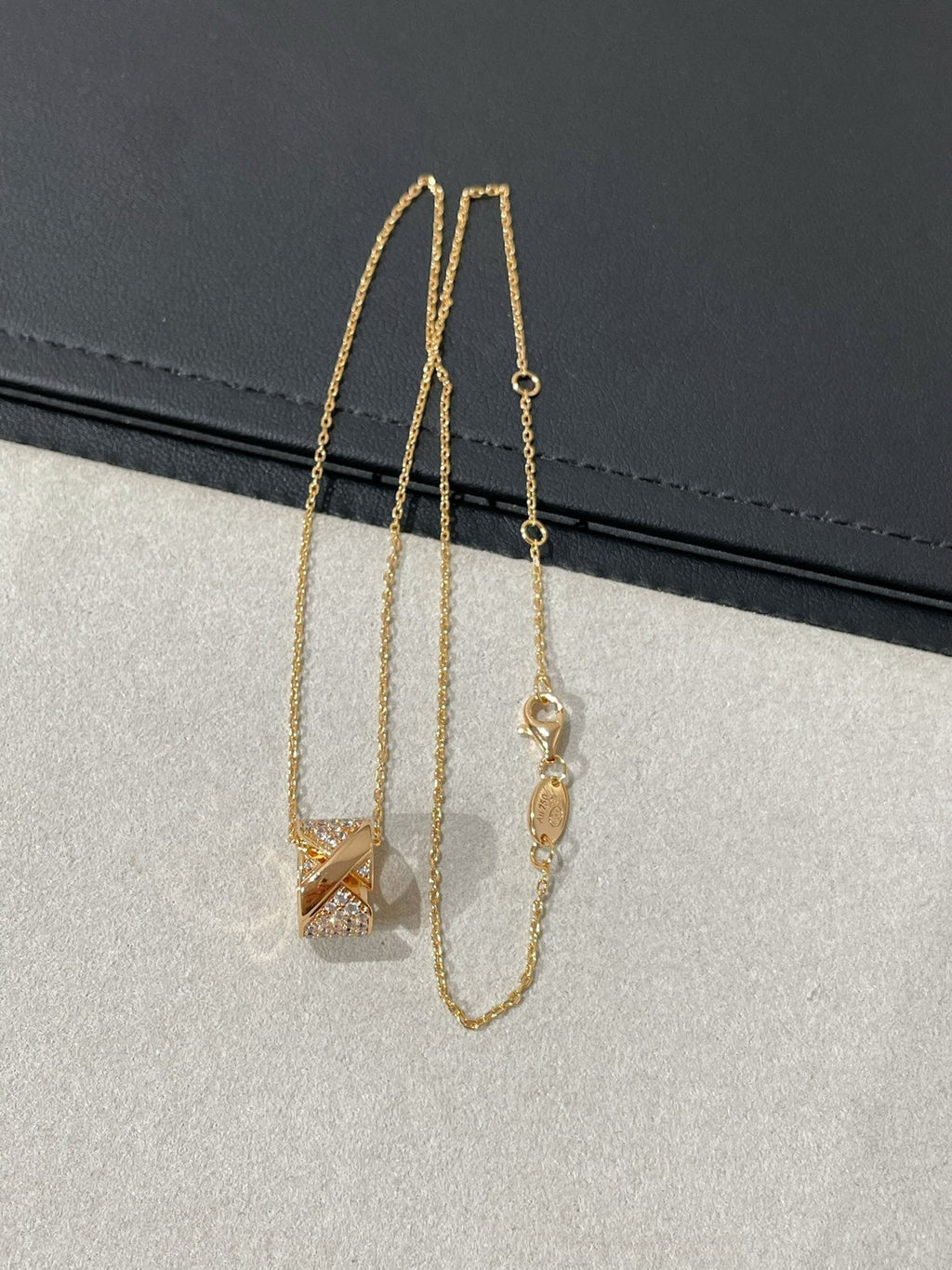 [BIJOUX]LIENS EVIDENCE DIAMOND PAVED NECKLACE
