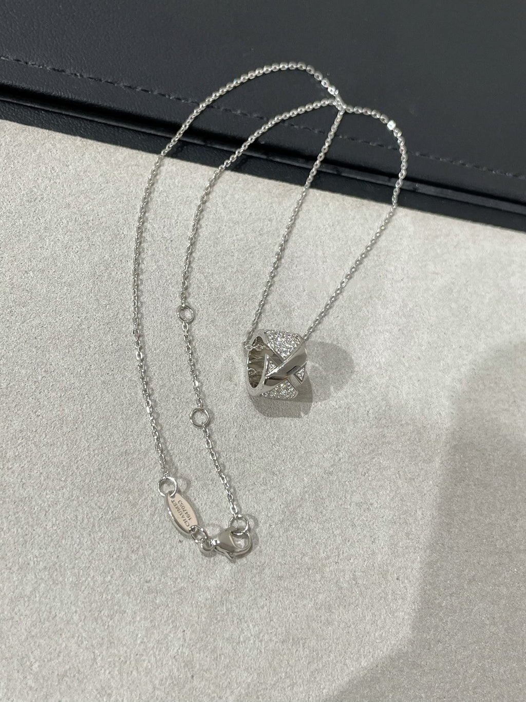 [BIJOUX]LIENS EVIDENCE DIAMOND PAVED NECKLACE