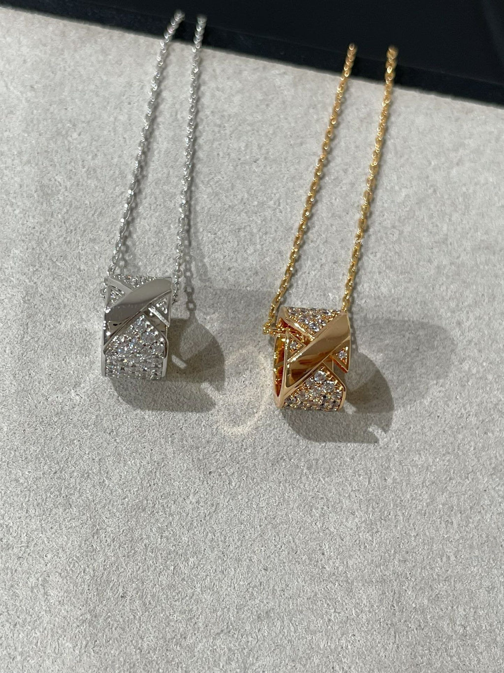 [BIJOUX]LIENS EVIDENCE DIAMOND PAVED NECKLACE