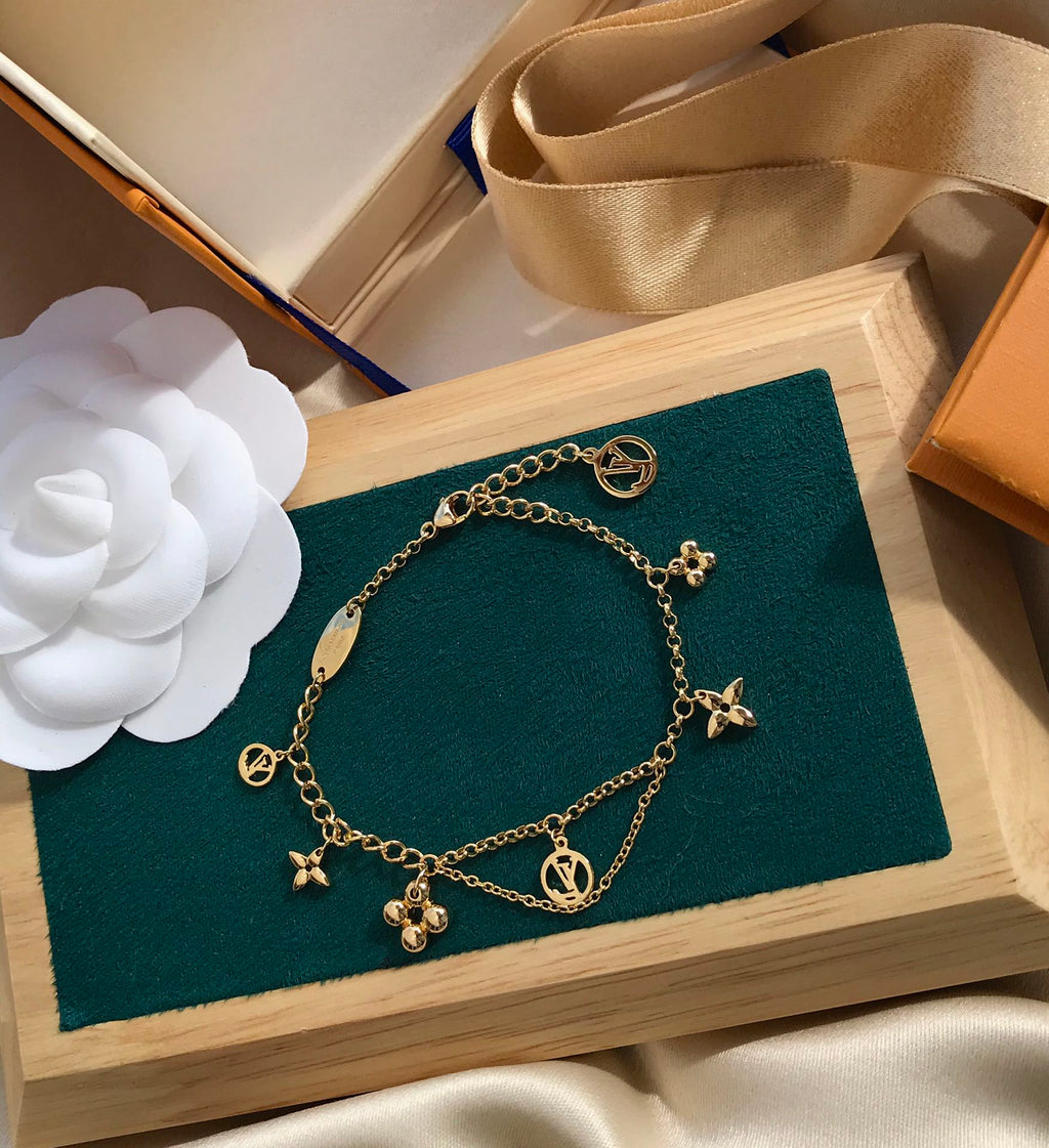 [BIJOUX]BLOOMING PINK GOLD MOP BRACELET