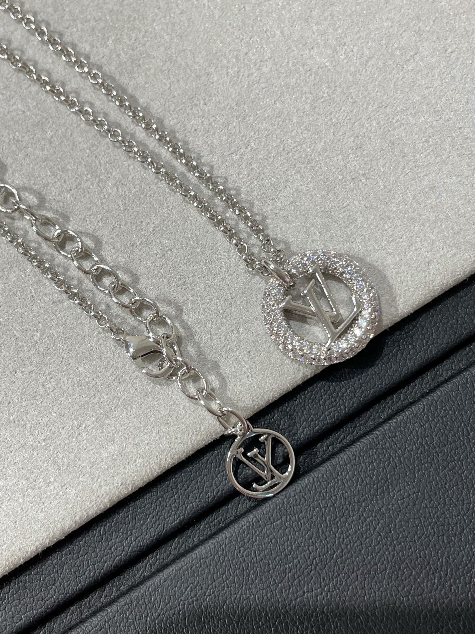 [BIJOUX]BY NIGHT DIAMOND PAVED NECKLACE