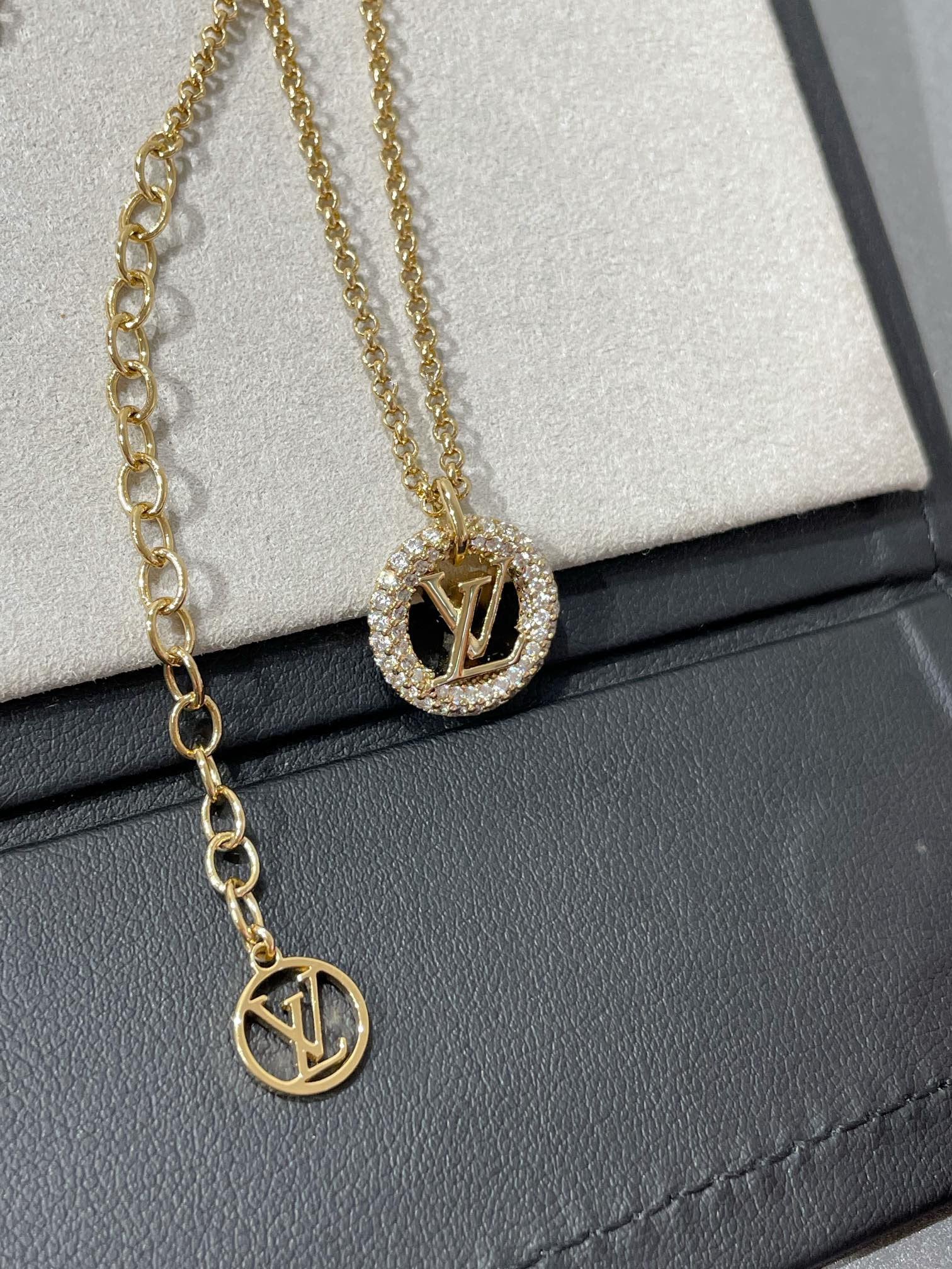 [BIJOUX]BY NIGHT DIAMOND PAVED NECKLACE