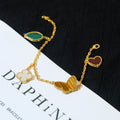 [BIJOUX]LUCKY SPRING 5 MOTIF GOLD BRACELET