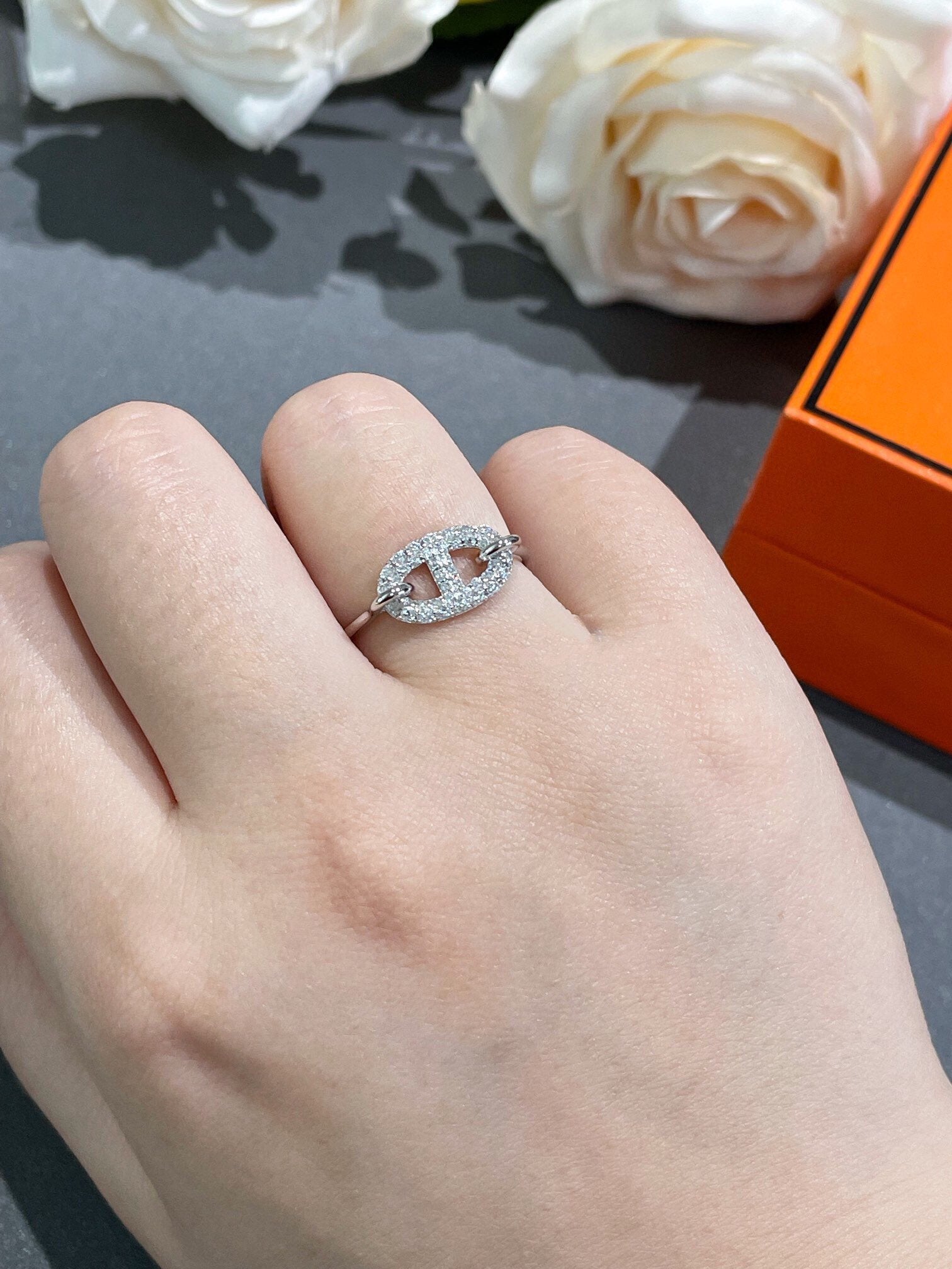 [BIJOUX]RONDE SMALL DIAMOND RING