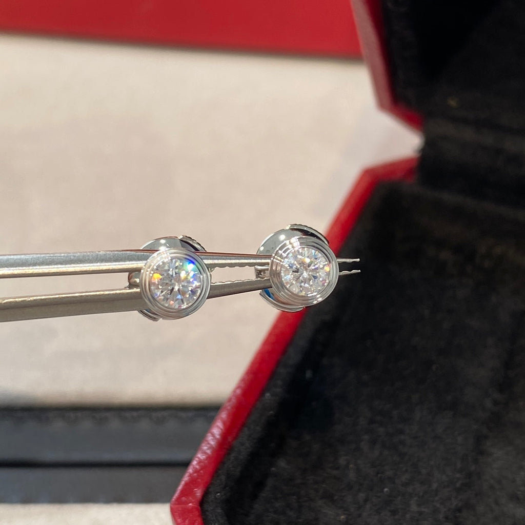 [BIJOUX]BOUCLES D'OREILLES DIAMANT DAMOUR