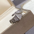 [BIJOUX] BAGUE SERPENTI GRANDE ARGENT PAVÉE DIAMANTS