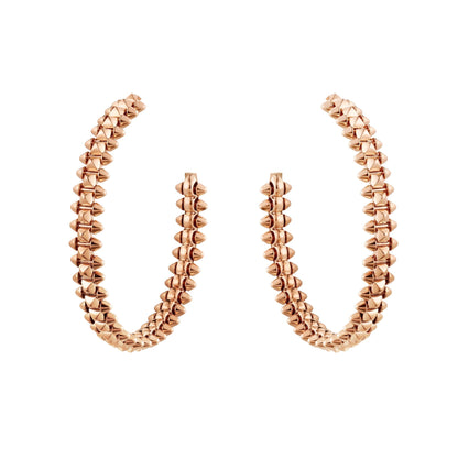 [BIJOUX]CLASH LARGE HOOP EARRINGS