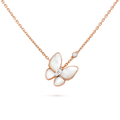 [Topon]BUTTERFLY MOP DIAMOND NECKLACE