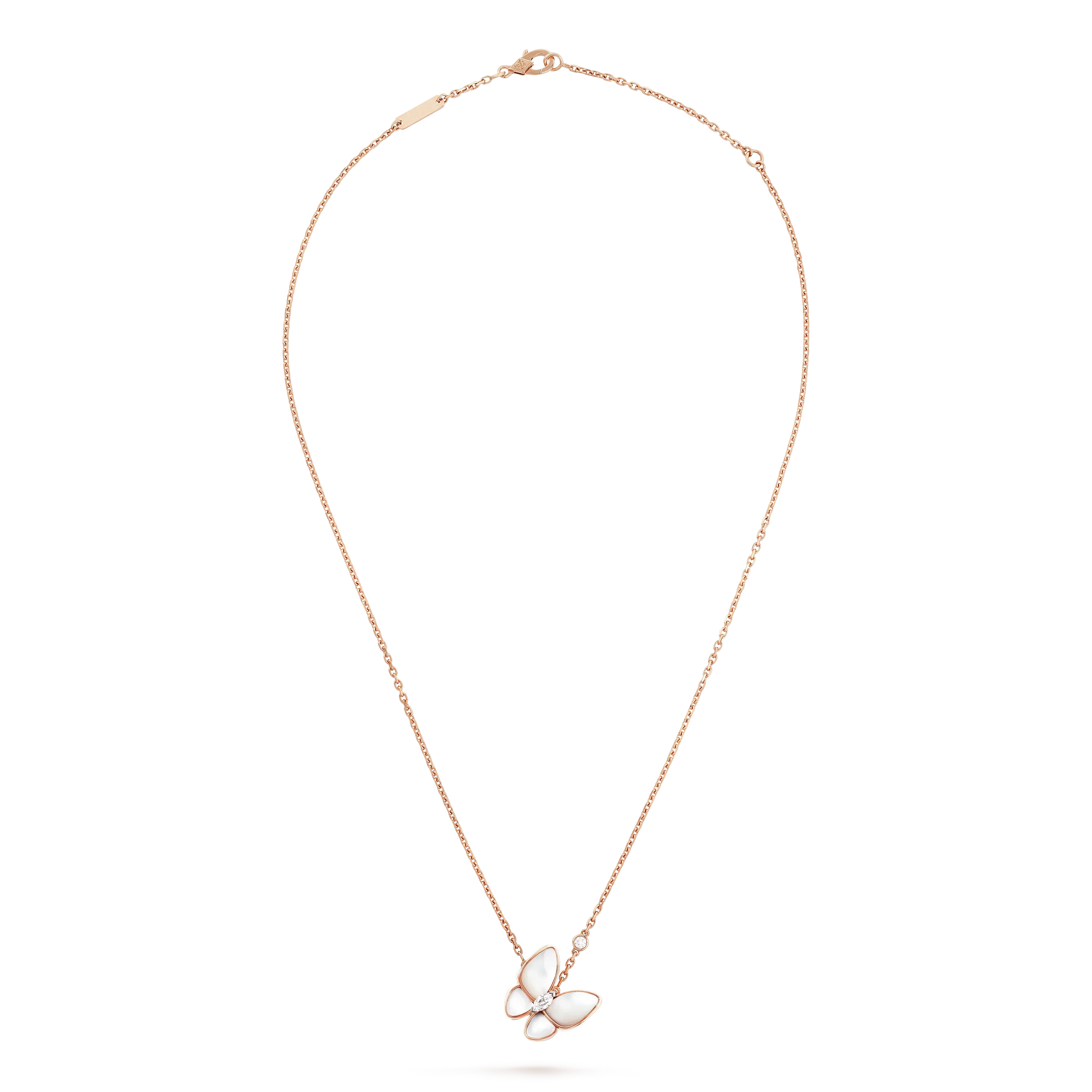 [BIJOUX]BUTTERFLY MOP DIAMOND NECKLACE