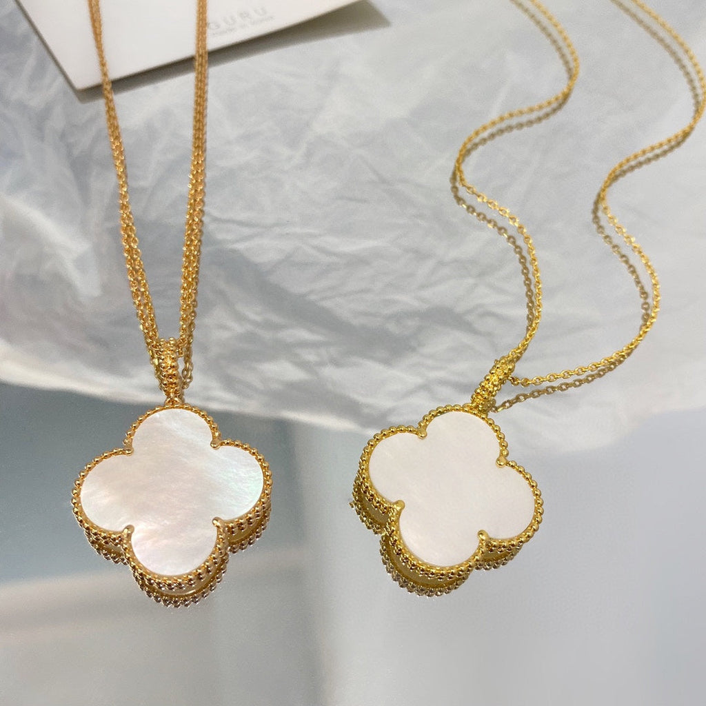 [Topon]CLOVER 25MM MOP LARGE PENDANT NECKLACE