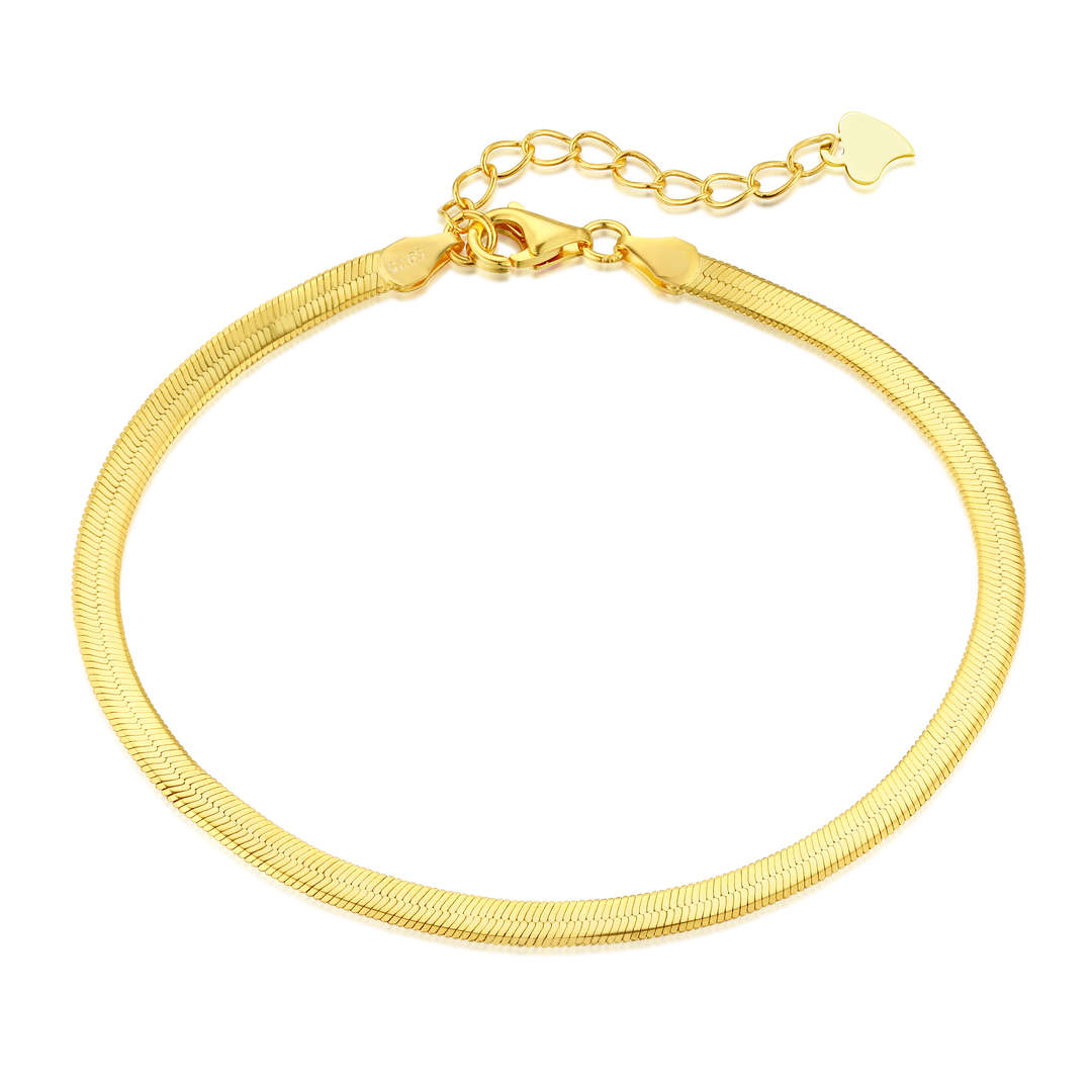 [Goodv]Flat Snake Bone Chain Blade Necklace