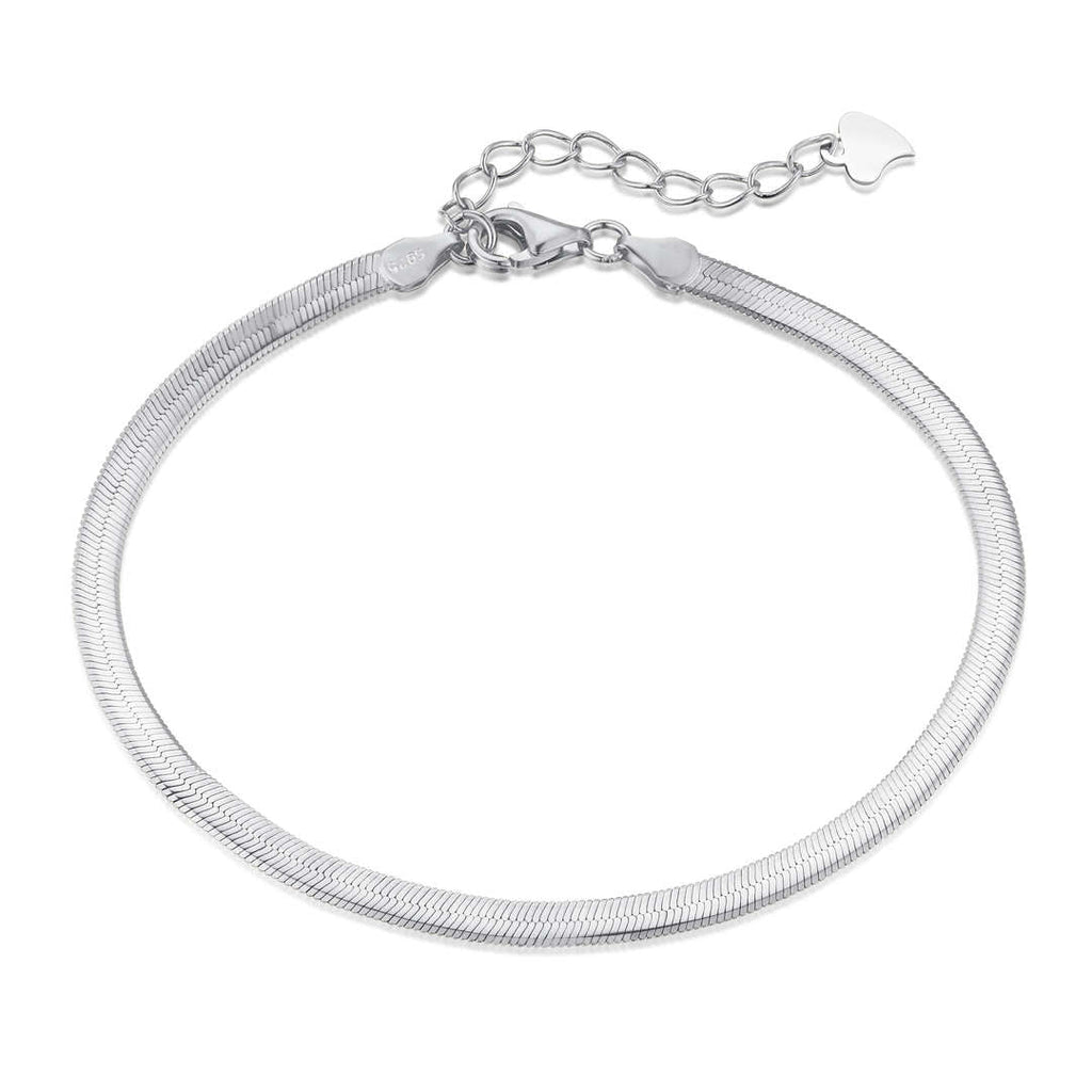 [Goodv]Flat Snake Bone Chain Blade Necklace