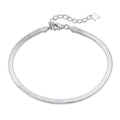 [Goodv]Flat Snake Bone Chain Blade Necklace