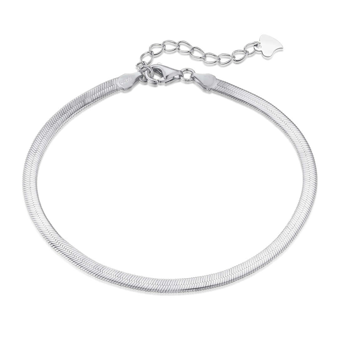 [Goodv]Flat Snake Bone Chain Blade Necklace
