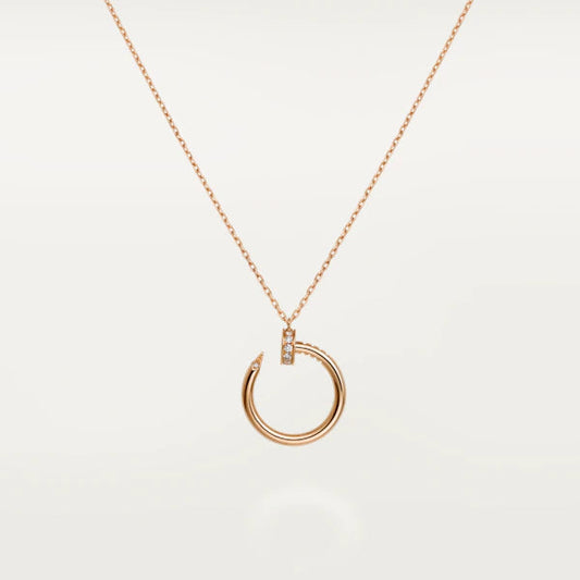 [BIJOUX]JUSTE NECKLACE PINK GOLD