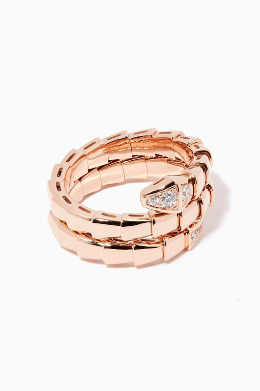 [BIJOUX]SERPENTS DOUBLE ROW DIAMOND RING