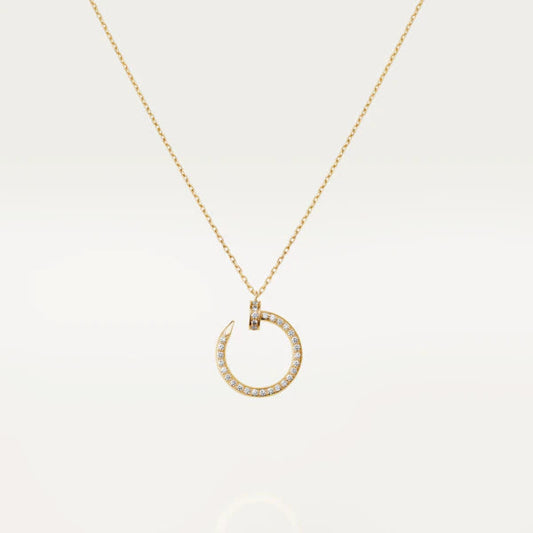 [BIJOUX]JUSTE NECKLACE GOLD DIAMONDS
