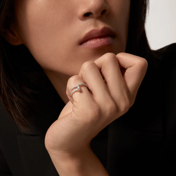 [BIJOUX]JUSTE RING 1.8MM SILVER DIAMONDS