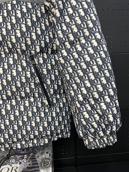 [BIJOUX]FW21 ALL-OVER PRINT REVERSIBLE HOODED COTTON JACKE BLACK