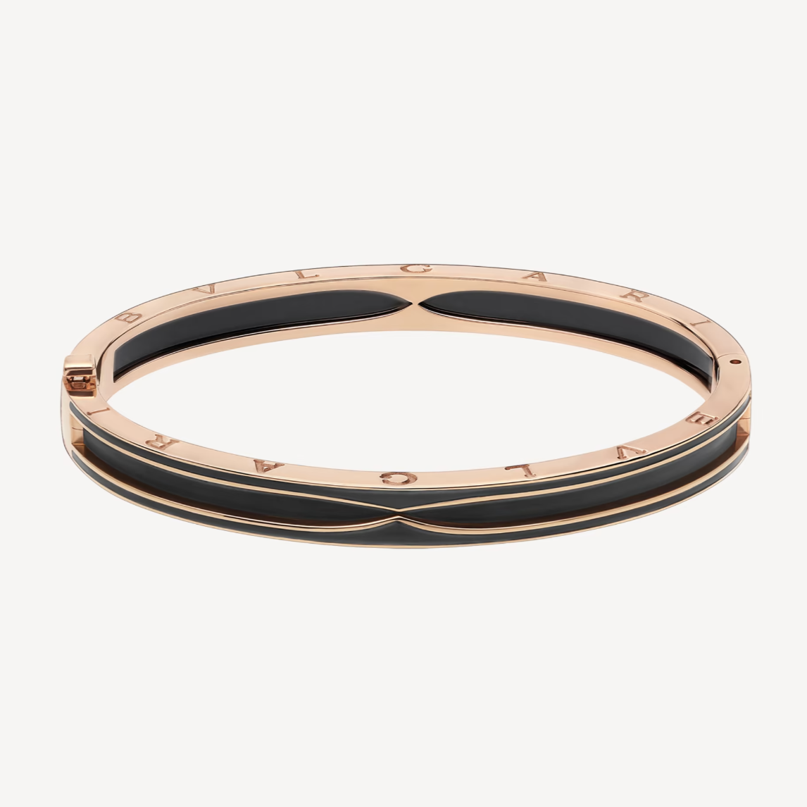 [BIJOUX]ZERO 1 PINK GOLD WITH MATTE BLACK CERAMIC BRACELET
