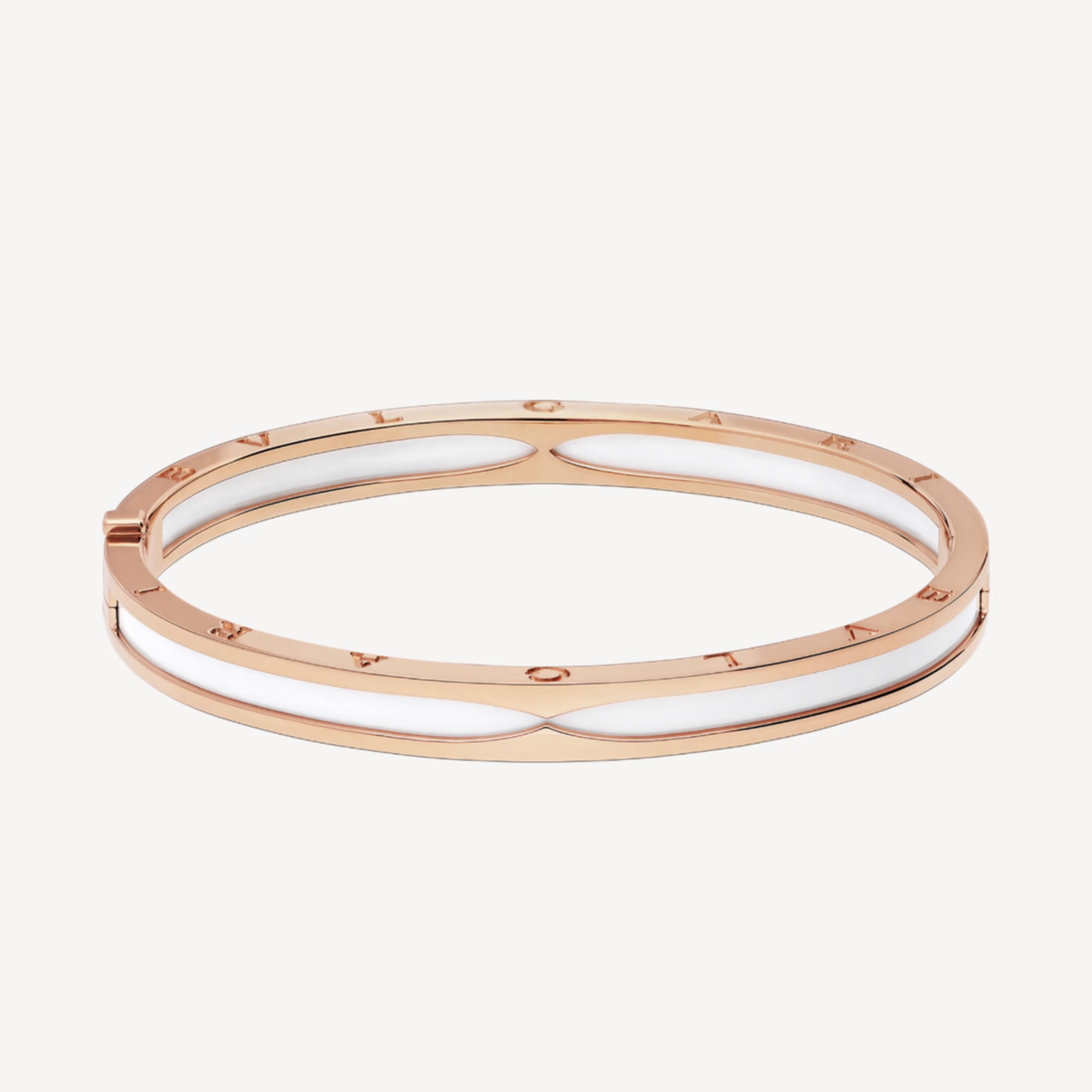 [BIJOUX]ZERO 1 PINK GOLD WITH WHITE CERAMIC BRACELET