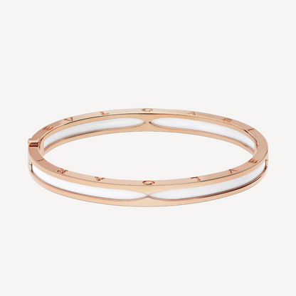 [BIJOUX]ZERO 1 PINK GOLD WITH WHITE CERAMIC BRACELET