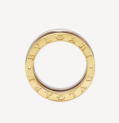 [BIJOUX]ZERO 1 THREE-BAND ROSE WHITE AND YELLOW RING