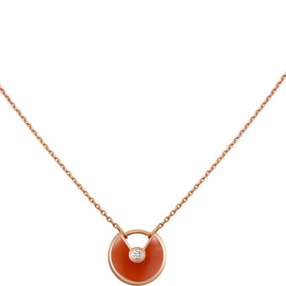 [BIJOUX]AMULETTE GOLD CARNELIAN ONYX NECKLACE