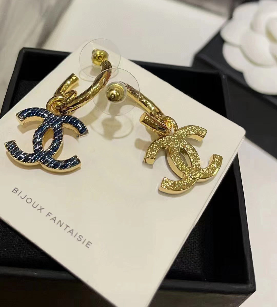 [Personalized] CC PENDANT EARRINGS