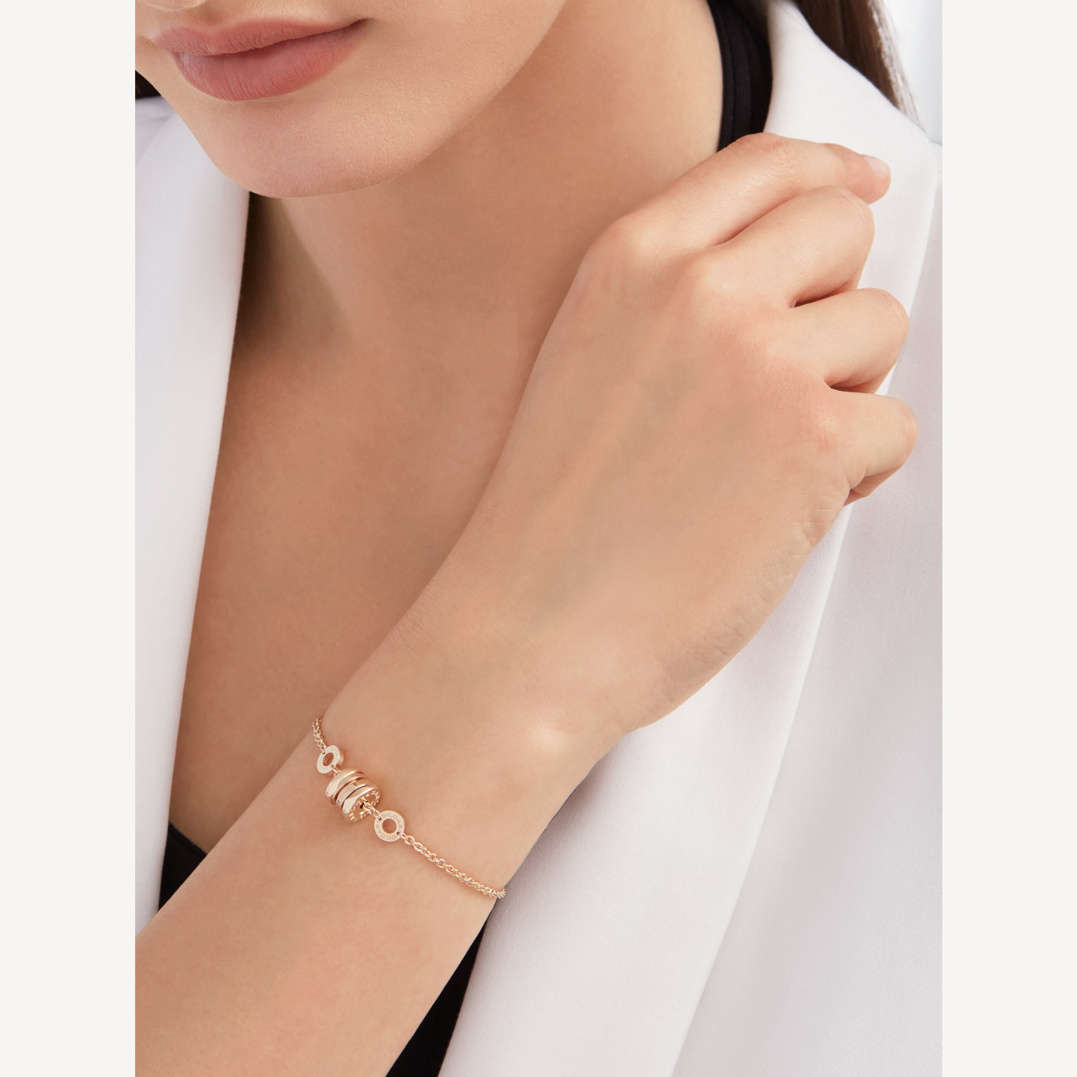 [BIJOUX]ZERO 1 SOFT PINK GOLD BRACELET