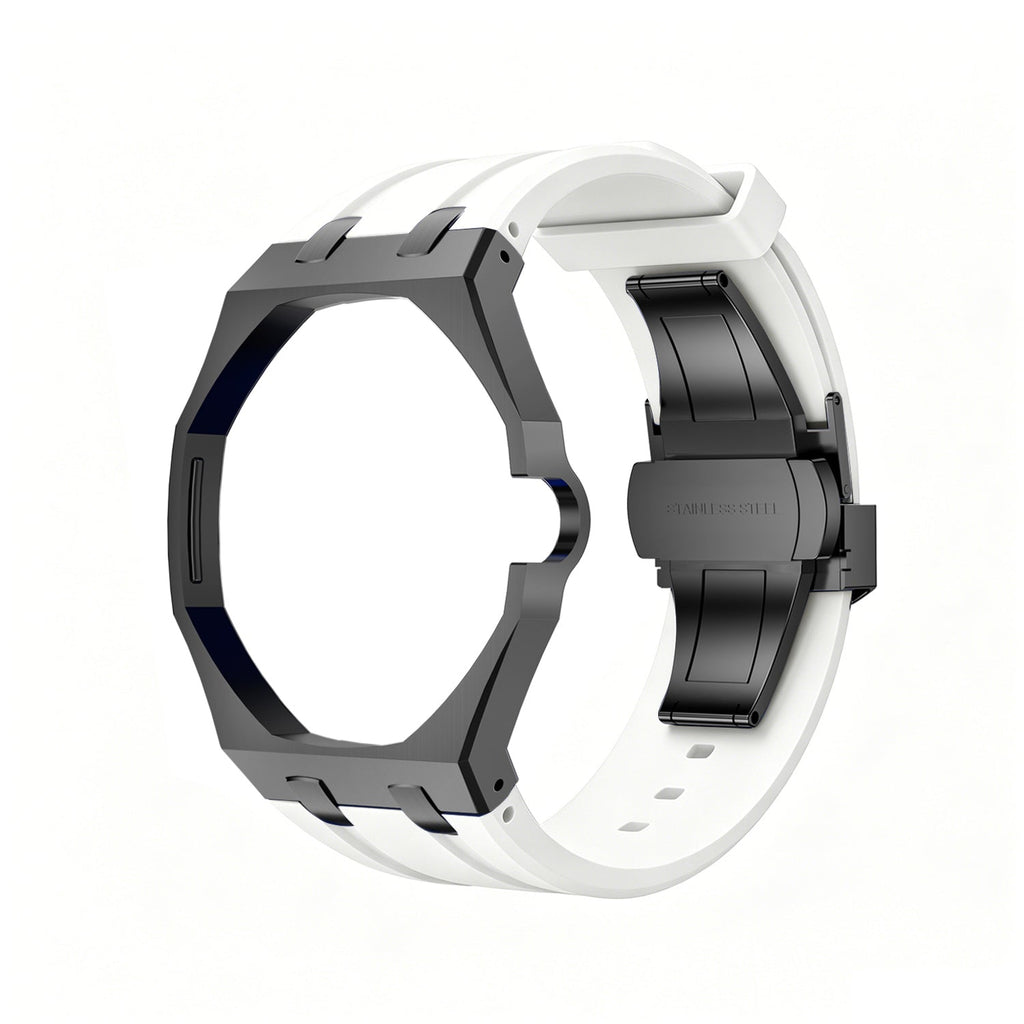 Oak Pop Black Steel Case & Silicone Strap