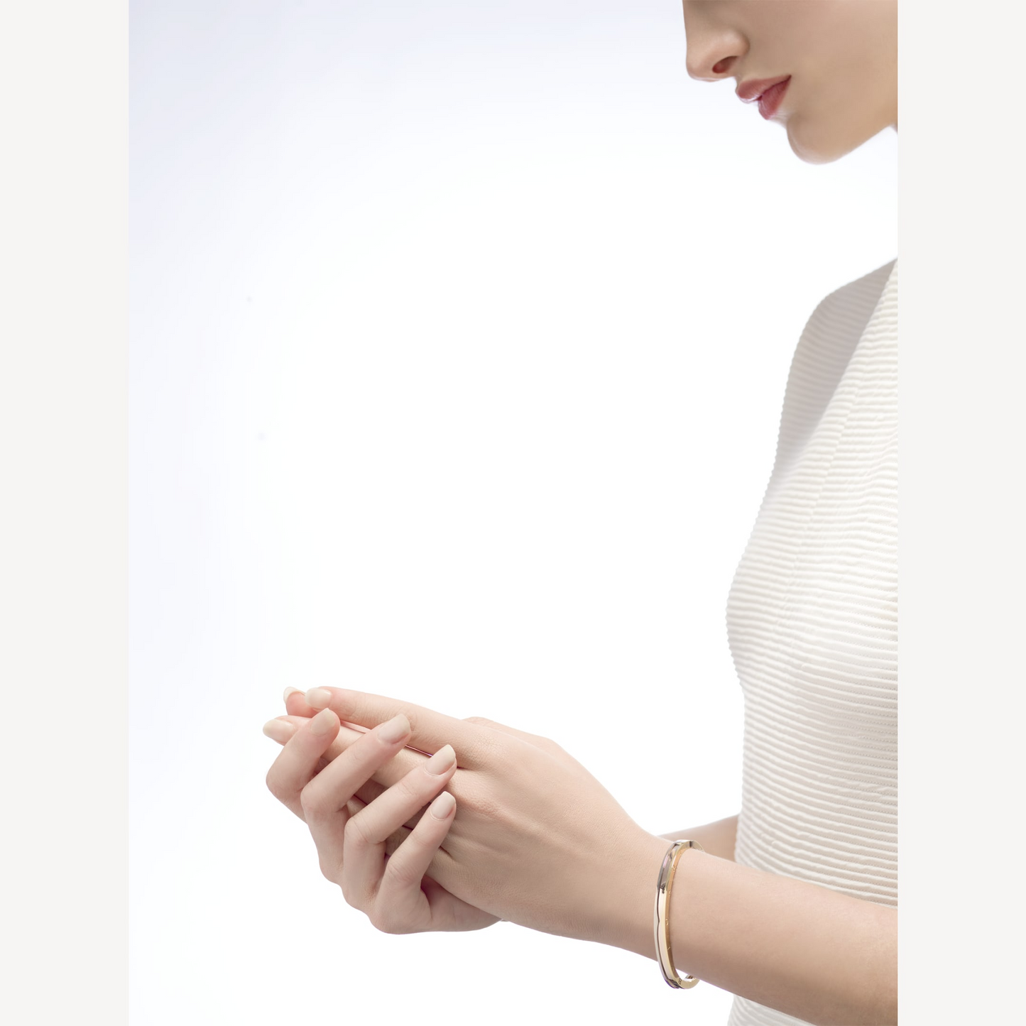 [BIJOUX]ZERO 1 スパイラル ピンクゴールド ブレスレット