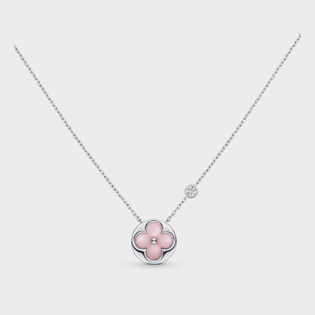 [BIJOUX]BRACELET ARGENT MOTIF SOLEIL NACRE ROSE